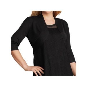 Eileen Fisher Sheer Shrug Sweater Crop 3/4 Sleeves